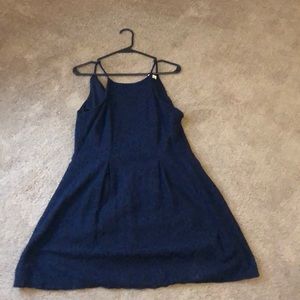 Crochet overlay dress